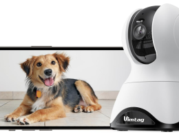 VIMTAG Pet Camera 2.5K - Dog/Cat/Baby Monitor with 5G/2.4G WiFi, Indoor Security Camera for Home with Phone App, 360° View, Night Vision, Motion Tracking & Alerts, Works with Alexa, Cloud/SD Storage